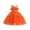 Orange, variant on URMAGIC Toddler Little Girls Princess Orange Dress for Halloween Wedding Party Ball Gown