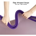 thumbnail image 2 of YR Large Yoga Mat 35"x72" Extra Wide 10mm Thick Foam Home Gym Workout Exercise Mat, Purple, 2 of 9
