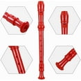thumbnail image 4 of Soprano Recorder Descant Flauta Recorder 8 Hole ABS Clarinet German Style Treble flute C Key With Fingering Chart Instructions with Cleaning Rod Bag, 4 of 6