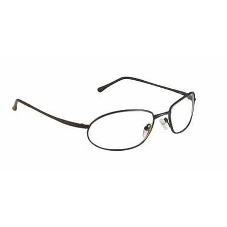 Computer Glasses with Sheer Vision Clear Double Sided Anti Reflective Lenses - Stylish Metal Wrap Frame