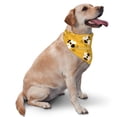 thumbnail image 2 of Naloa Cute Bee Butterfly Yelllow Dog Bandanas 1PC Washable Triangle Dog Scarfs Premium Durable Fabric, for Small Medium Large Dogs and Cats, 2 of 6