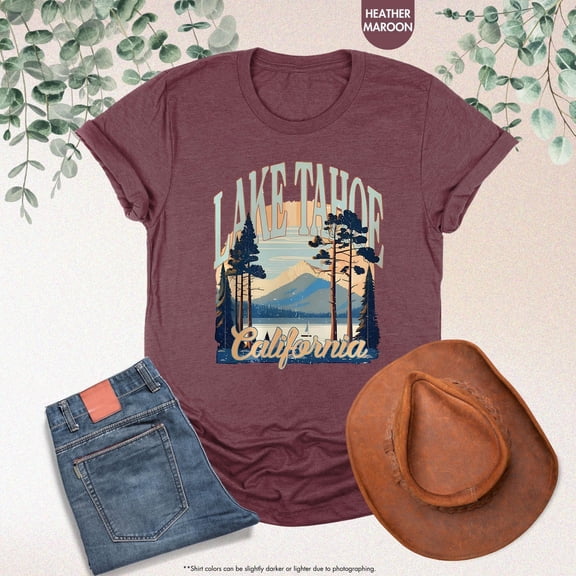Lake Tahoe California Shirt, Lake Life Shirt, Cute Camping Shirt, Outdoors Shirt, Nature Lover Gifts, Mountain Tshirt, National Park Shirt All Size S-5Xl
