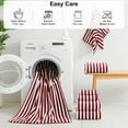 thumbnail image 2 of Jessy Home 6 Piece Wine Red Bath Towel Set for Bathroom-2 Bath Towels,2 Hand Towels,2 Washcloths Soft and Plush Highly Absorbent Towel for Hotel & Spa, 2 of 7
