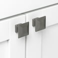 thumbnail image 3 of GlideRite 1-3/8 in. Modern Square Cabinet Knob, Graphite Gray - 5101-GPH, 1 Pack, 3 of 4