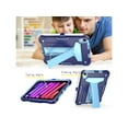 thumbnail image 4 of Epicgadget Case for New iPad Mini 6 (2021 Model, 6th Generation 8.3") - Dual Layer Protective Hybrid Cover Case With Kickstand For Apple iPad Mini 6th Gen 8.3 inch Released in 2021 (Navy Blue/Blue), 4 of 5