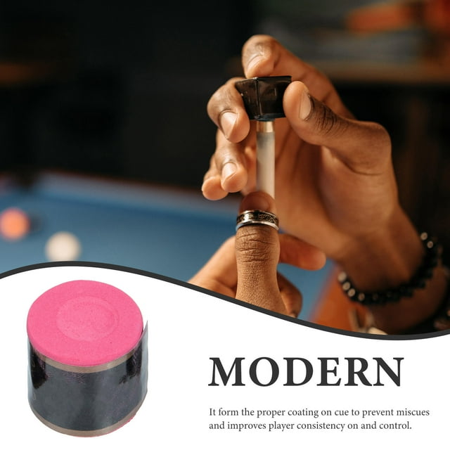 OULII 4Pcs Rosy Billiard Pool Chalk Bulk Pool Stick Supplies to Improve Hit Rate and Prevent Slipping