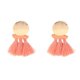 thumbnail image 4 of Pendientes étnicos Bohemios con Borlas Y Gota Colgantes Declaración Mujeres Niñas Boda Rosado Fernando Pendientes bohemios, 4 of 8