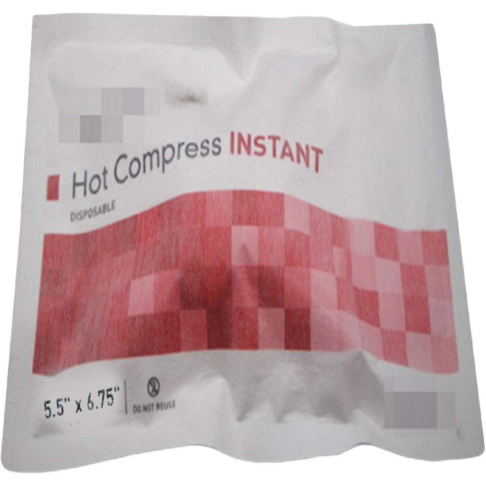 Hot Pack 5 1/2" x 6 3/4". Pack of 24 Instant Hot Compresses for