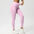thumbnail image 7 of GNFQXSS High Waist Yoga Pants Butt Lift Seamless Stretchy Activewear Comfortable Fitness Casual Sportswear for Women for Running Exercise and Yoga Pink XS, 7 of 7