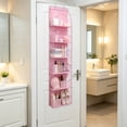 thumbnail image 4 of 6-Shelf Over The Door Hanging Pantry Organizer, Behind The Door Storage Organizer, with Clear Plastic Pockets, for Bedrooms, Closets, Bathrooms, Small Apartments, College Dorms, 4 of 8
