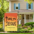 thumbnail image 4 of Shmbada Thank You Jesus Garden Flag Vertical Double Sided For everything And everyone, God Christian Passion Week Nativity Yard Outdoor Decoration 12.5 x 18 Inch, 4 of 7