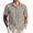 Quiet Gray, variant on Men's Casual Summer Beach Short Sleeve Button Down Shirt Beachwear Novelty Untucked Breathable Shirts