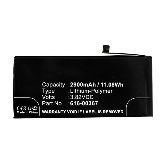 Batteries N Accessories BNA-WB-P12144 Cell Phone Battery - Li-Pol, 3.82V, 2900mAh, Ultra High Capacity - Replacement for Apple 616-00367 Battery