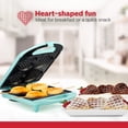 thumbnail image 5 of Holstein Housewares 4-Section Heart-Waffle Maker, Mint Electric Belgian Waffle Makers, 5 of 9