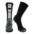 thumbnail image 2 of Black/White Player Id Crew Number Socks (#20, Large), 2 of 2