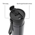 thumbnail image 3 of Contigo 28 oz Plastic Water Bottle Tumbler with Straw – DualSip Leak-Proof Reusable Water Bottle, Spill-Proof for Bags, Carry Strap, Black/Clear, 3 of 7