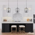 thumbnail image 3 of Hunter - Zoanne 4-light Matte Black, Medium Size Pendant Light, Dimmable, Modern Style, Geometric Shaped, for Bedrooms, Dining, Living Rooms - 45240, 3 of 7