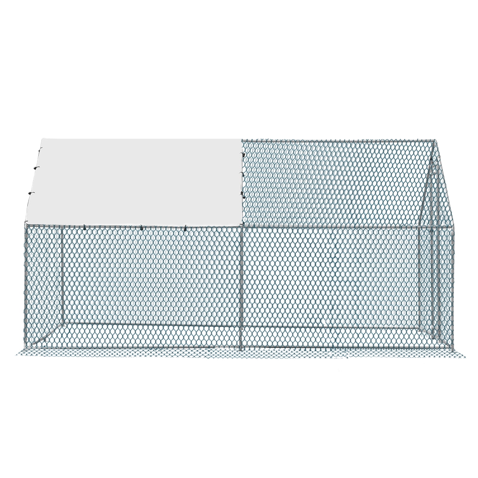 13 x 10 ft Large Metal Chicken Coop, Walk-in Poultry Cage Chicken Hen Run House with Waterproof Cover, Rabbits Cats Dogs Farm Pen for Outdoor Backyard Farm Garden