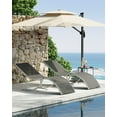 thumbnail image 3 of AKDSteel Patio Chaise Lounge Set Of 2, s-Shaped Ergonomic Design With Quick-Dry Textilene Fabric And Aluminum Frame For Pool Or Garden, 3 of 7