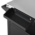 thumbnail image 6 of 33.9" Outdoor Grill Cart with Drop Leaf, Stainless Steel Top, Storage & Wheels, 6 of 10