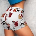 thumbnail image 3 of Picia Cute Cat And Christmas Gift Printed Workout Shorts for Women Seamless Scrunch Butt Lifting High Waisted Yoga Gym Booty Running Moisture-wicking Short Pants-Small, 3 of 9