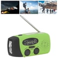 thumbnail image 3 of Xirurus Solar Hand‑Crank Emergency Radio with LED Flashlight, 1200 mAh Battery, FM/AM/WB, Speaker, 360° Antenna – Outdoor Camping Gear, 3 of 9