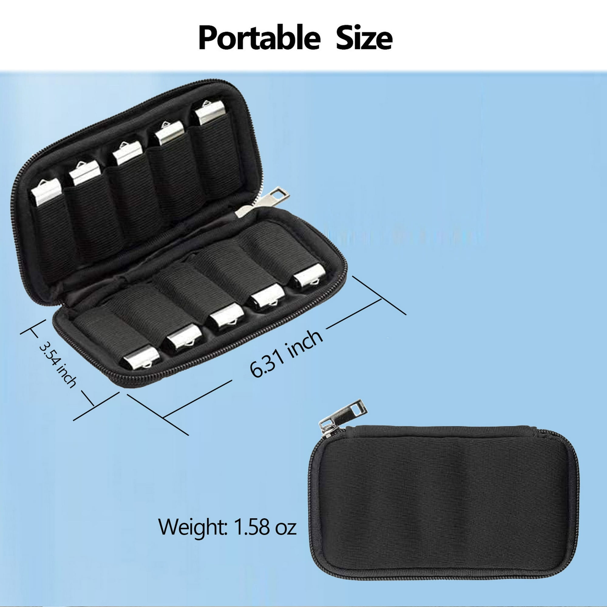 10 Pack Mixed Color 128GB USB2.0 Flash Drive with Black Storage Case