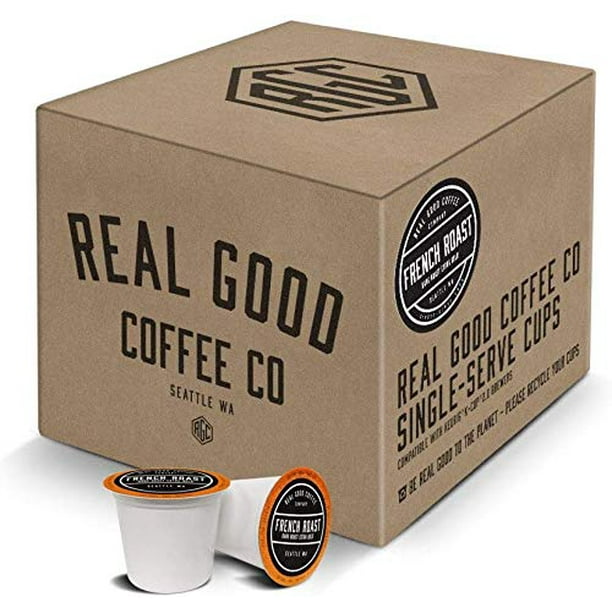 Real Good Coffee Co French Roast Extra Dark Recyclable Coffee Pods, K