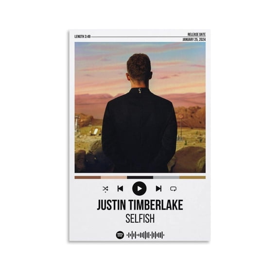 Justin Timberlake Everything I Thought It Was 5 Canvas Poster Wall Decorative Art Painting Living Room Bedroom Decoration Gift