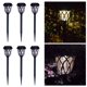 thumbnail image 5 of Paquete de 6 luces LED solares de acero inoxidable para jardín y exterior Luz calida, 5 of 9