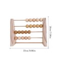 thumbnail image 3 of Wood Abacus Toy Beads Counting Playthings Simple Structure Design Early Education Math Learning Toys Educational Prop Home Decoration Yellow, 3 of 9