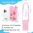 thumbnail image 5 of Silicone Crossbody Phone Bag with Adjustable Strap, Magnetic Closure, and Charm Holes – Lightweight, Waterproof, and Stylish Everyday Shoulder Bag(Cream), 5 of 7