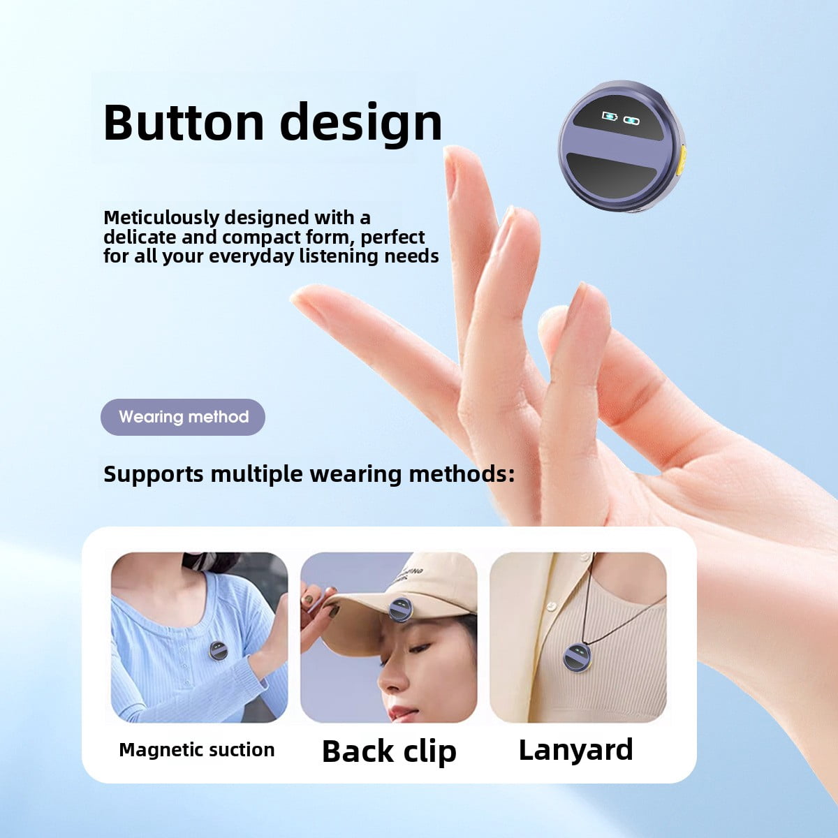 Wireless Lavalier Microphone Clip On Phone TikTok Video Recording Live Streaming With Charging Case Magnetic Smart Noise Reduction