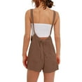 thumbnail image 5 of GILIGEGE Womens Rompers Jumpsuits Summer Vacation Beach Outfits 2025 Shorts Overalls Jumpers Loose Casual Soft Fashion Clothes Solid Color Shorts Summer Sleeveless Shortall Vacation Jumpsuits, 5 of 7