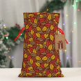 thumbnail image 4 of Fuzoiu Fall Leaves Print Christmas Gift Bag,Burlap Gift Bag with Drawstring Closure & Hang Tag,Perfect for Holidays, Birthdays, and Special Occasions-Medium, 4 of 7