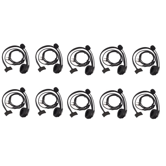 10X 2- Auriculares TK220 Aplicable A Jianwu UV-5R -888S H777 Intercomunicador C9009