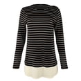 thumbnail image 4 of Women's Striped Contrasting Underlayer Top-BM-S, 4 of 4