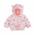 thumbnail image 2 of Hicidod Unisex Little Boys Girls Clothes Down Jacket Hoodie Coat Winter Warm Outerwear Cute Fashion Pattern Keep Warm Zipper Jacket, 2 of 6