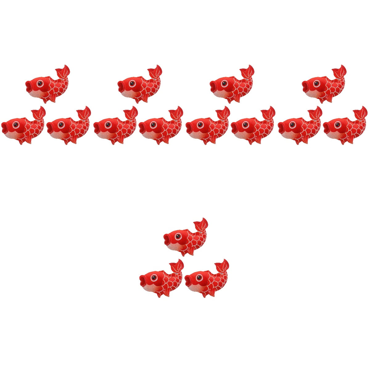 Masteelf 15 pcs Cartoon Fish Refrigerator Magnets Lifelike Fridge Fish Shaped Magnets for Decoration