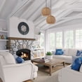 thumbnail image 4 of Millennium Lighting Inc. Millennium Lighting Elise Natural Rattan 1 Light Dome Pendant Fixture, 4 of 4