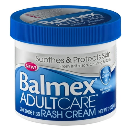 Balmex Adult Care Cream soothes and protects skin from irritation, chaffing, and rash, 12 Oz,