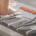 thumbnail image 4 of Ohufall Non Slip Shower Mat Washable Rugs Bathroom Rugs Absorbent Flocking Non Slip Floor Mat For Bathroom Toilet Door Bedroom Door Foot Mat, 4 of 6
