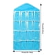 thumbnail image 2 of 16 bolsillos transparentes para colgar zapateros detrás de la puerta, puertas duraderas, bolsillos de almacenamiento para zapatos para puerta de armario para el hogar (azul), 2 of 5