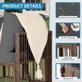thumbnail image 5 of 7 Piece Outdoor Sectional Sofa Set, All-Weather Patio Furniture with Washable Cushions, Waterproof Brown Rattan Wicker Conversation Set for Backyard, Poolside, Gray Cushion, 5 of 8