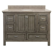 Brantley 49" Harbor Blue Vanity with Mohave Beige Granite Top