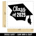 thumbnail image 2 of Class of 2025 Written on Graduation Cap Self-Inking Rubber Stamp Ink Stamper - Blue Ink - Small 1 Inch, 2 of 7