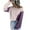 Purple, variant on IROINNID Womens Sweater One-Shoulder Pullover Sweater Color Block Casual Short Length Long Sleeve Autumn and Winter Blouse Patchwork Tops Sweater