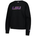 thumbnail image 2 of Women's Champion Black LSU Tigers Powerblend Sweatshirt, 2 of 3