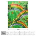 thumbnail image 4 of St Patrick's Day Throw Blankets, Vintage Green Irish Lucky Clovers Gold Coins and Rainbow Warm Cozy Flannel Blanket, Irish Festival Theme Decorate Blanket for Sofa Camping Couch Bed Travel, 4 of 6