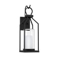 thumbnail image 2 of Hamilton 1-Light Outdoor Wall Lantern in Matte Black, 2 of 5